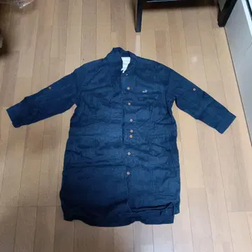 네이비 데님 롱 자켓