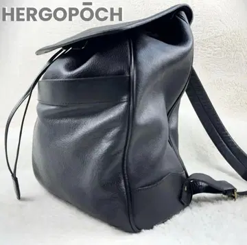 HERGOPOCH 올 가죽 블랙