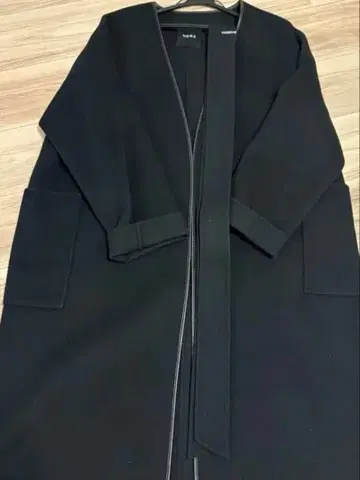 N.O.R.C 블랙 롱 코트