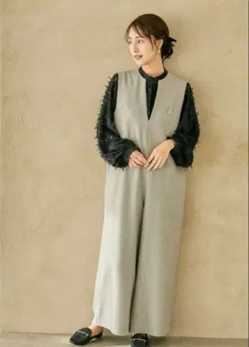 LEPSIM 렙심 트위드 키넥 살로펫 점프수트