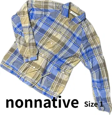 [레어템] nonnative 체크 무늬 아우터 Size 1 셔츠