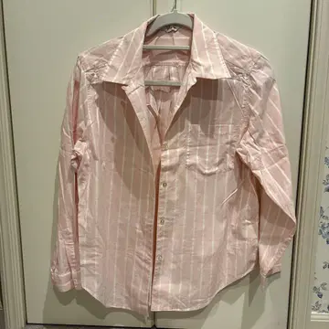 Jellaurier 핑크 스트라이프 셔츠 긴팔 셀렉샵 M~L 사이즈