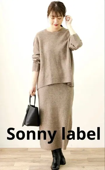 써니 레이블 니트 셋업