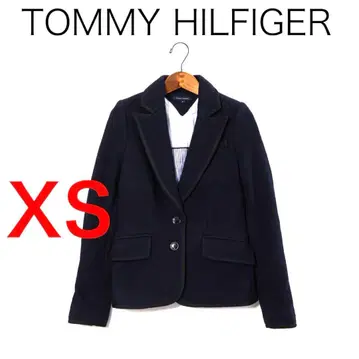 H4518 타미힐피거 울 2버튼 파이핑 자켓 Y2K