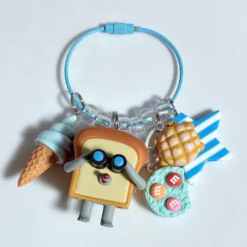 찰랑찰랑 키링 찰랑찰랑 가챠가챠 빵 도둑 엿보기