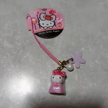 HELLOKITTY JAPAN 한정판 헬로키티 매듭 장식 기모노 벚꽃