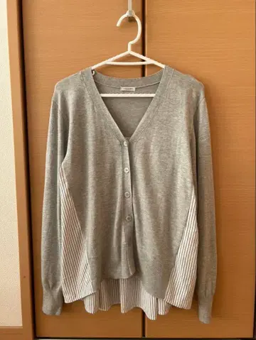 ESSEME 가디건 니트 셔츠 도킹