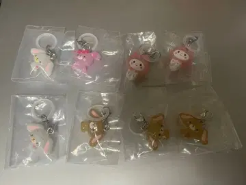 산리오 헐렁 메지루시 액세서리 마이멜로디 봉봉리본 하얀 토끼 검은 토끼