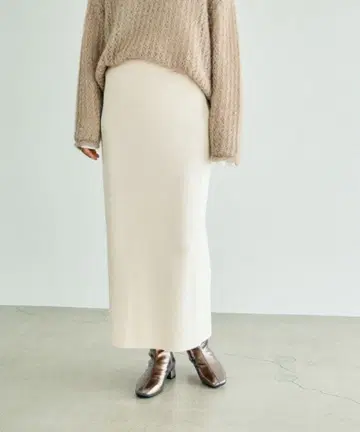 LEPSIM 12게이지 총알 내로우 스커트 아이보리