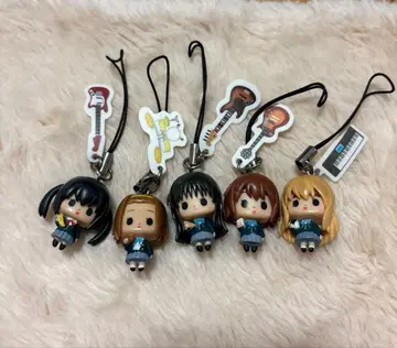 케이온! 스트랩 5개 세트 피규어