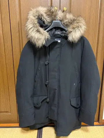 새상품급 나노 유니버스 퍼 포함 다운 자켓 블랙 XL