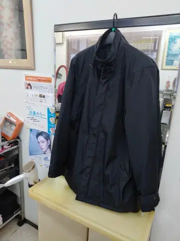 블랙 스탠드 카라 자켓