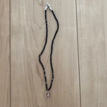 평화의 심볼 목걸이 블랙 silver925