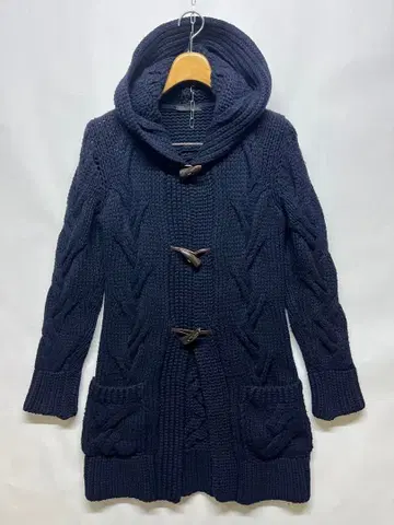 양호 로베르토 코리나 니트 더플 코트 토글 다크 네이비 사이즈