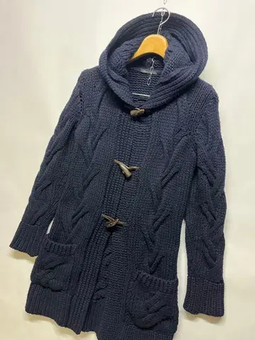 양호 로베르토 코리나 니트 더플 코트 토글 다크 네이비 사이즈