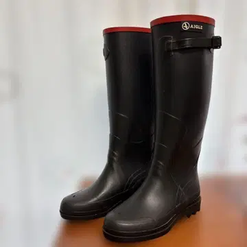 AIGLE 장화 블랙/레드