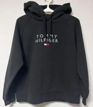 [ 새상품급 ] TOMMY HILFIGER 타미힐피거 후드티 블랙
