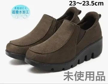 브라운 방수 스니커즈 힐 5cm