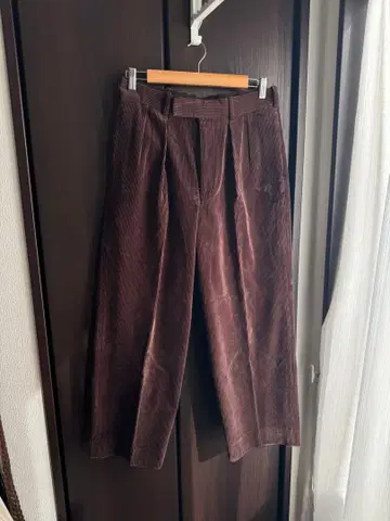 MARKAWARE 브라운 코듀로이 와이드 팬츠