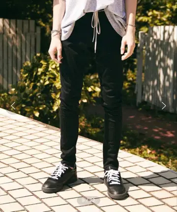 블랙 데님 팬츠 슬림핏 LIDNM black 스키니