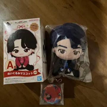 미세스 제일복권 A상 봉제 인형 E상 아크릴 참 와카이 히로토 2종 세트