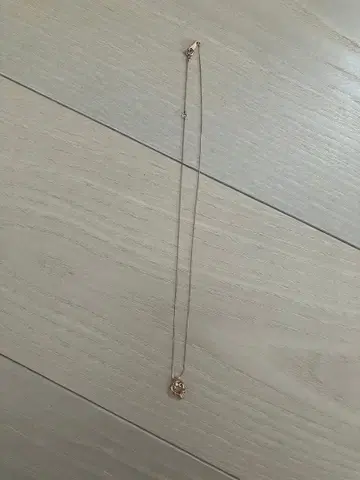 파트 목걸이 핑크 골드