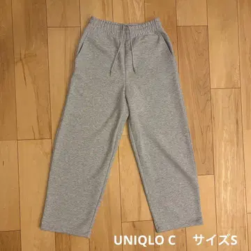 유니클로 UNIQLOC 스웨트 팬츠 그레이 사이즈 S