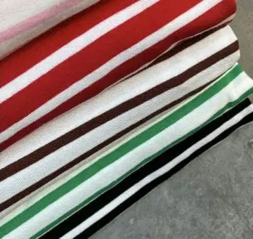 컬러풀 보더 롱 T