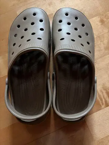 그레이 클로그 샌들 46-47 이탈리아제