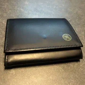 황궁 천연 가죽 밴드 포함 동전 지갑 지갑 블랙 코인 케이스