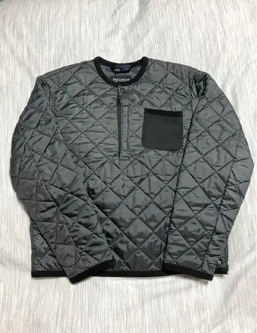 LAVENHAM 50주년 기념 퀼팅 헨리넥 풀오버 자켓