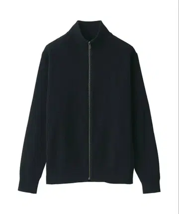 무인양품 드라이버 니트 워셔블 하찌 풀 집업 가디건