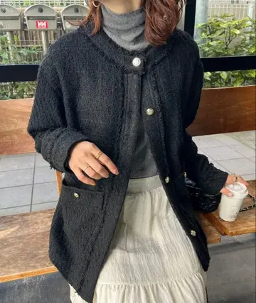 디스코트 트위드 자켓