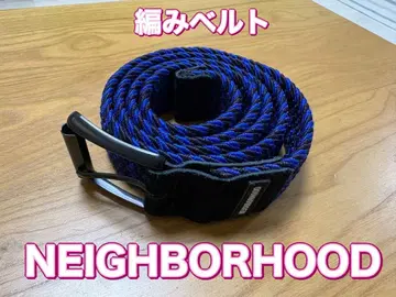 NEIGHBORHOOD 네이버후드 웨빙 벨트 블루 브라운