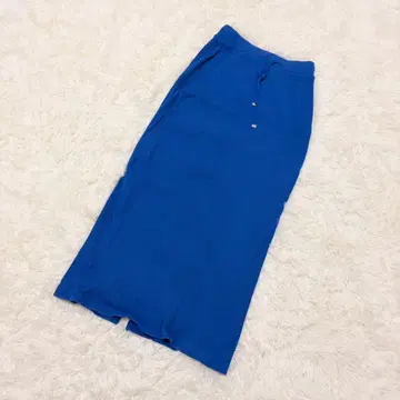 CIAOPANIC TYPY 리브 니트 스커트 슬릿 블루 캐주얼