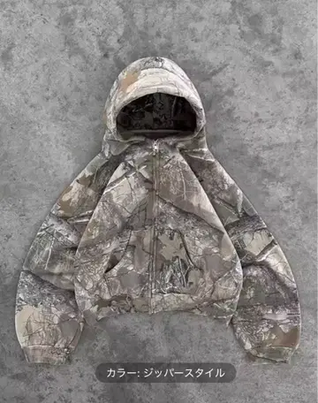 지퍼 스타일 후드 부착 크롭 후드티