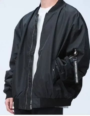 모디파이드 빅 실루엣 블랙 MA-1 플라이트 자켓