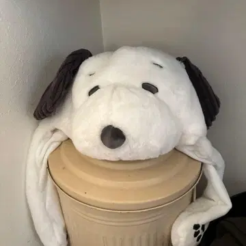 스누피 귀달이 플리스 모자