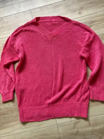 SPICK & SPAN 핑크 니트 스웨터