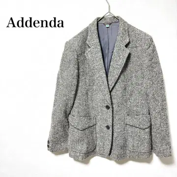 레나운 Addenda 트위드 테일러드 자켓 그레이