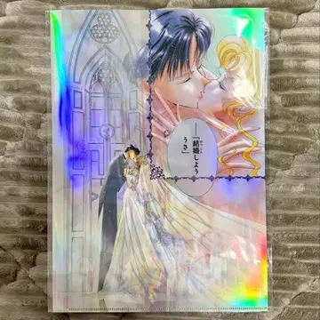 오로라 클리어 파일 세일러문 카페 후반 츠키노 우사기 치바 마모루 결혼식