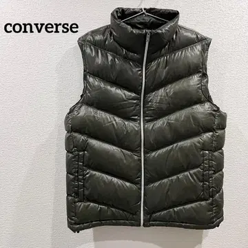컨버스 다운 베스트 카키 남성용 LL 빅 사이즈