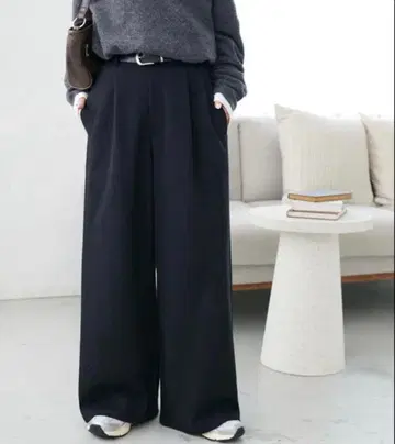 [새상품] DISCOAT 깔끔한 맨투맨 라이크 팬츠 블랙 L