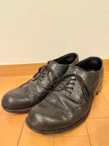 파드로네 PADRONE 윙팁 블랙 신발 42 27.5