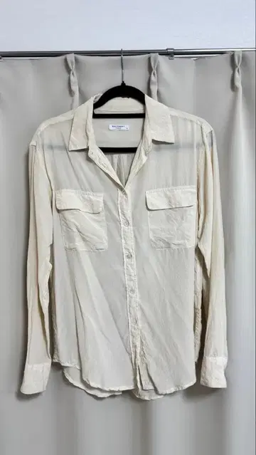 EQUIPMENT 긴팔 셔츠 S 크림