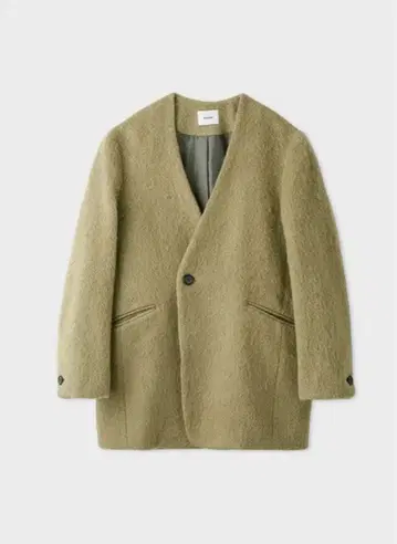 MIESROHE 샤기 노카라 자켓