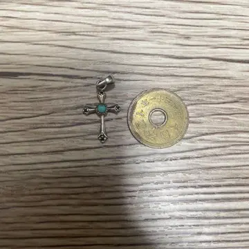 크로스형 펜던트 실버 터콰이즈