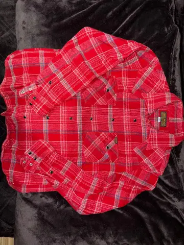 IRON HEART 극후 플란넬 셔츠 L 사이즈