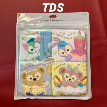TDS 더피 프렌즈 타월 손수건 4개 세트