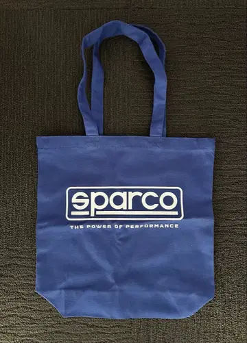 sparco 로고 토트백 파랑